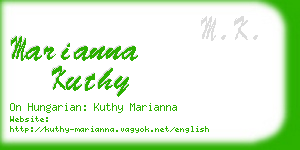 marianna kuthy business card
